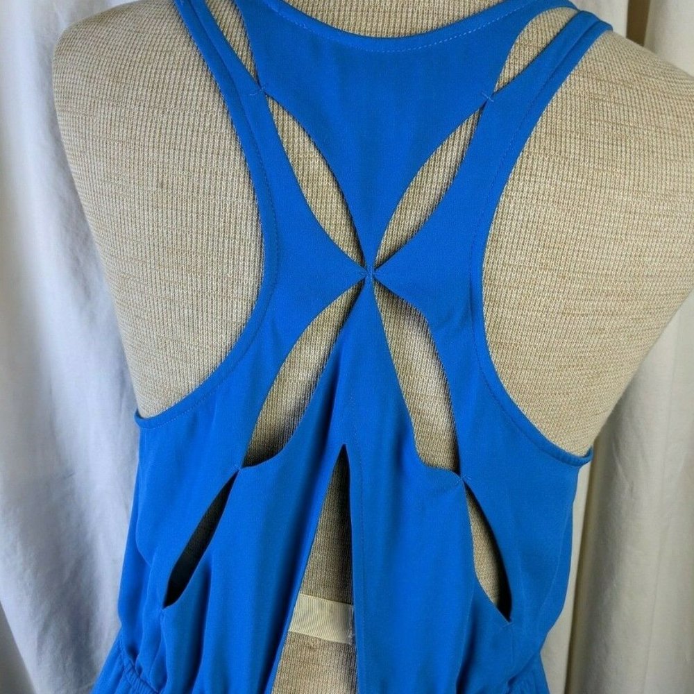 Scoop Neck Tank Dress with Cut out Back Detail